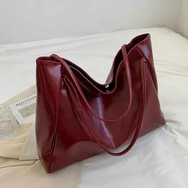 Senna Ruime shopper schoudertas in vegan leer