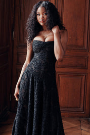 Dean | Maxi Jurk Geborduurde Elegante