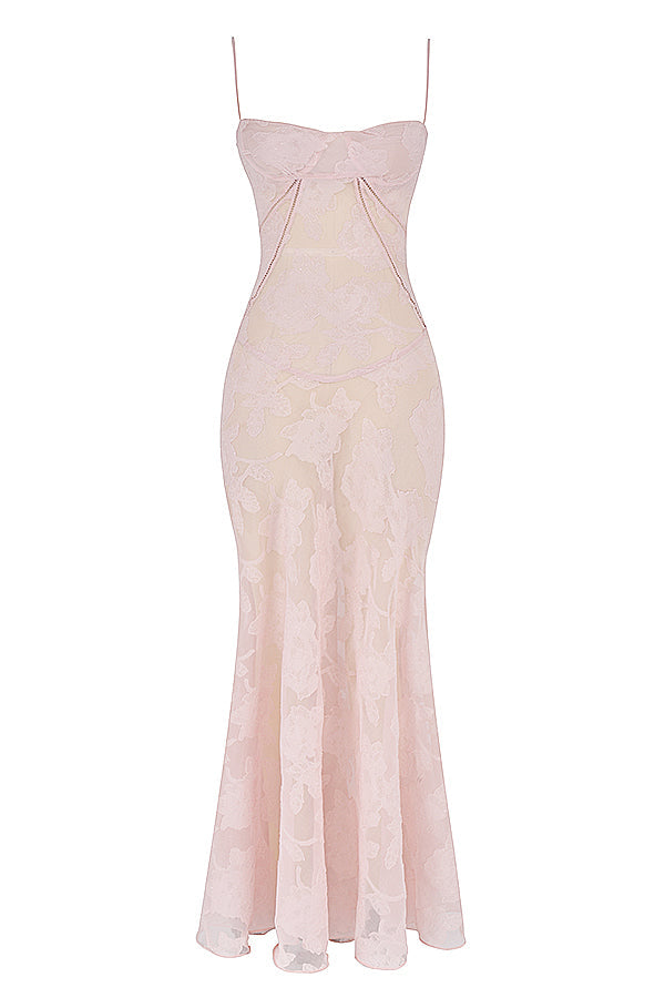 Dean | Maxi Jurk Geborduurde Elegante