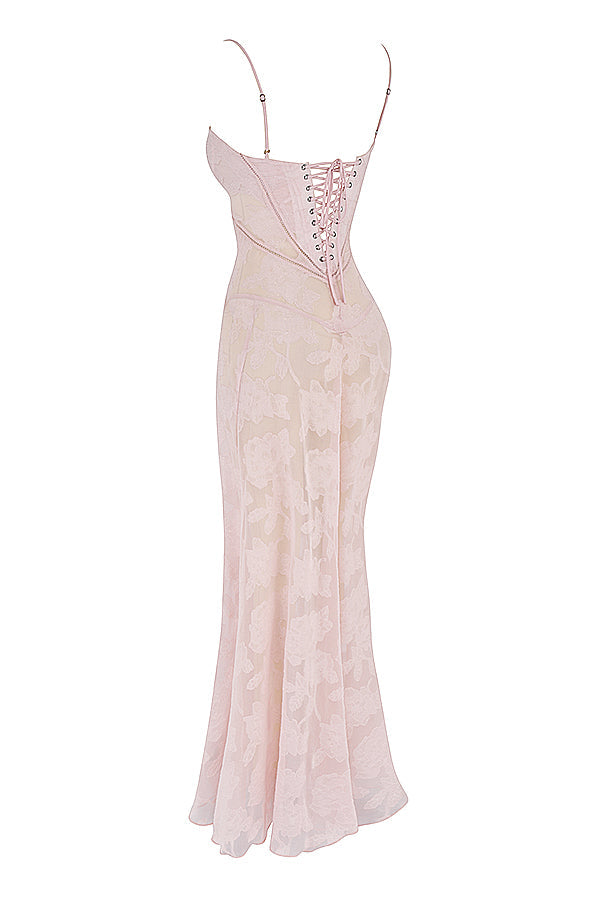 Dean | Maxi Jurk Geborduurde Elegante
