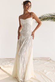 Dean | Maxi Jurk Geborduurde Elegante