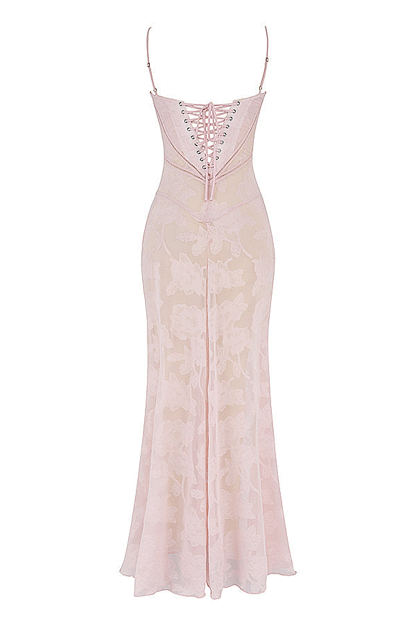 Dean | Maxi Jurk Geborduurde Elegante