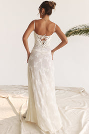 Dean | Maxi Jurk Geborduurde Elegante