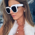 Léa cat eye zonnebril met grote getinte glazen