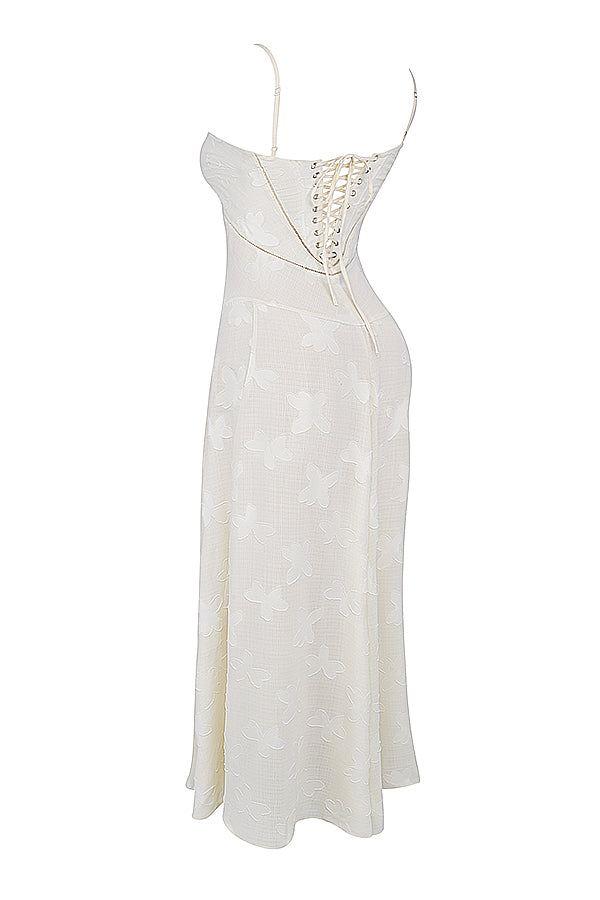 Dean | Maxi Jurk Geborduurde Elegante