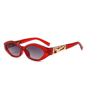 Zia cat eye zonnebril met ovaal montuur en statement pootjes voor dames