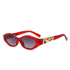Zia cat eye zonnebril met ovaal montuur en statement pootjes voor dames