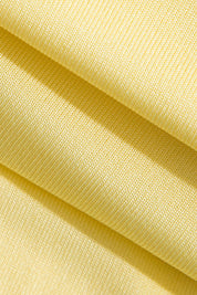 Midi dress fabric detail yellow close-up