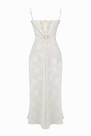 Dean | Maxi Jurk Geborduurde Elegante
