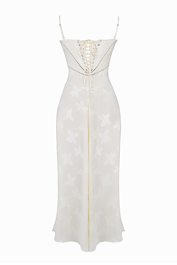 Dean | Maxi Jurk Geborduurde Elegante