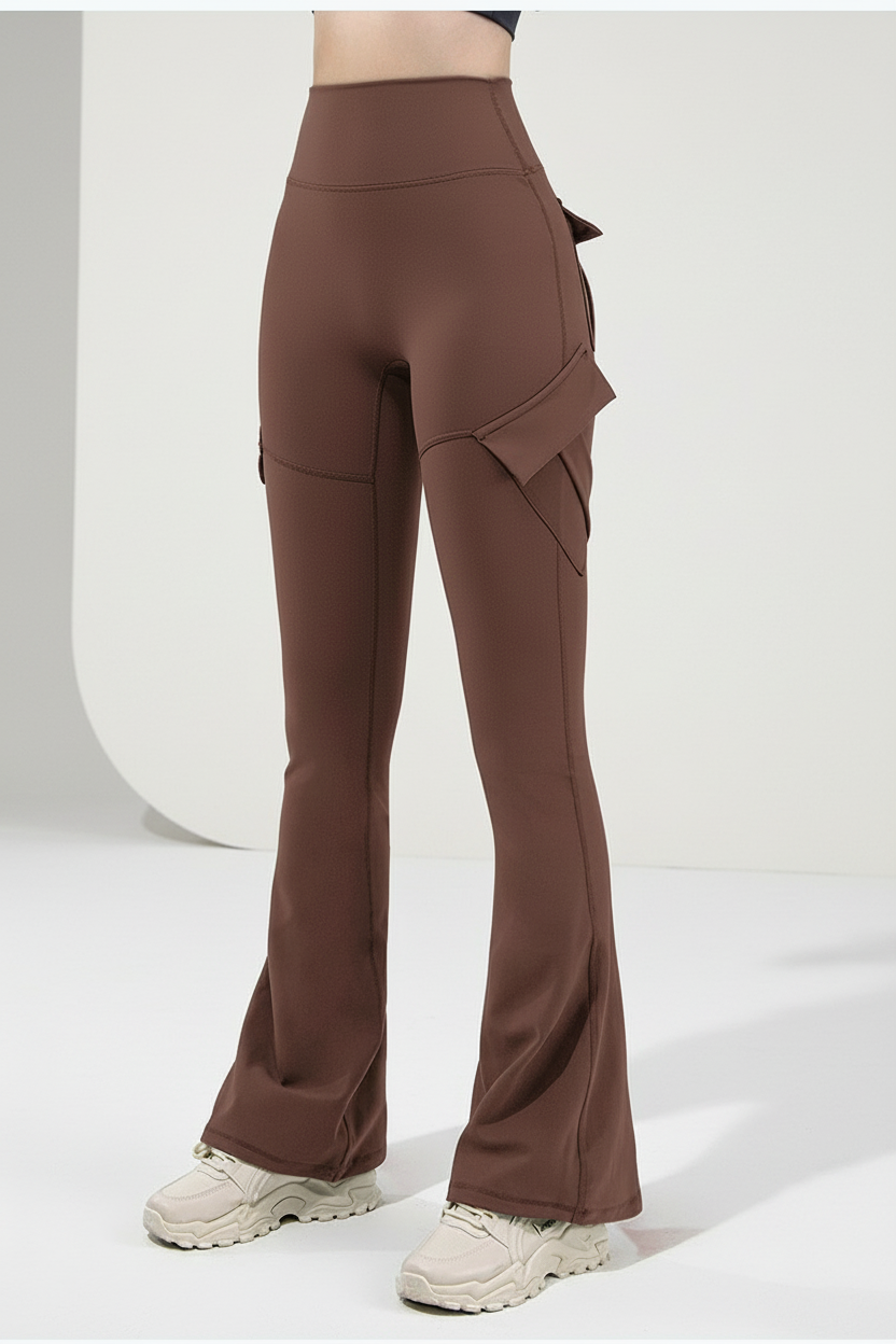 Zara Flared Legging met High Waist en Vormgevende Fit voor dames