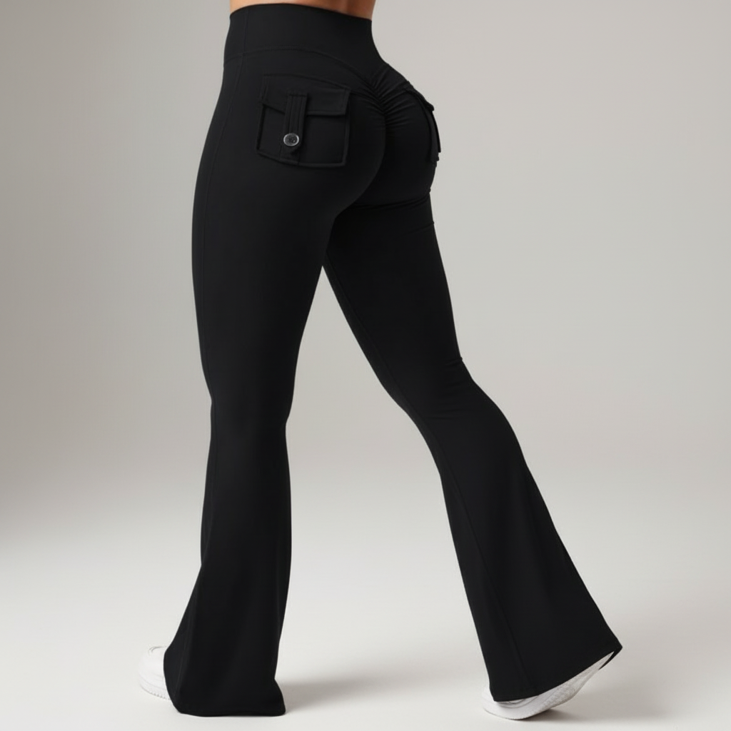 Zara Flared Legging met High Waist en Vormgevende Fit voor dames