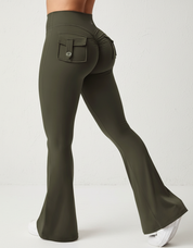 Zara Flared Legging met High Waist en Vormgevende Fit voor dames