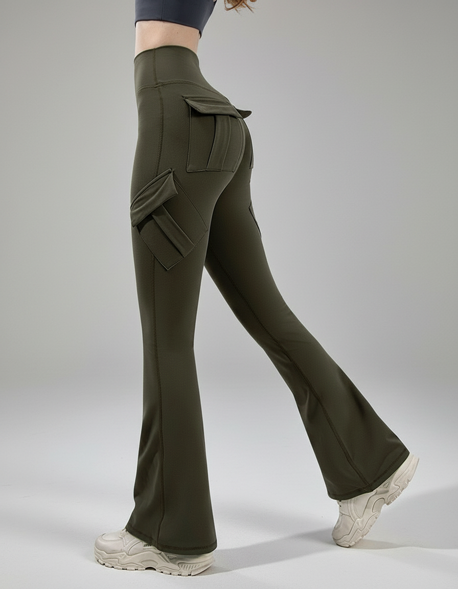 Zara Flared Legging met High Waist en Vormgevende Fit voor dames