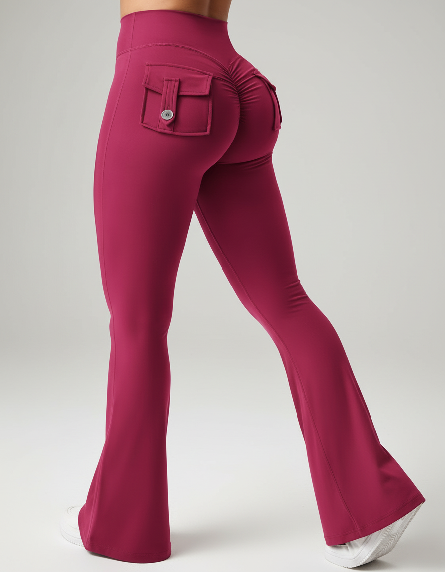 Zara Flared Legging met High Waist en Vormgevende Fit voor dames