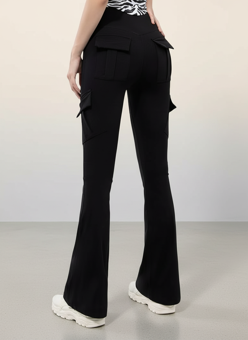 Zara Flared Legging met High Waist en Vormgevende Fit voor dames