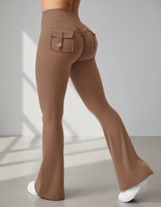 Zara Flared Legging met High Waist en Vormgevende Fit voor dames