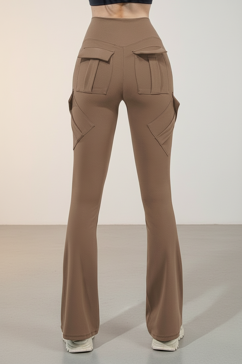 Zara Flared Legging met High Waist en Vormgevende Fit voor dames