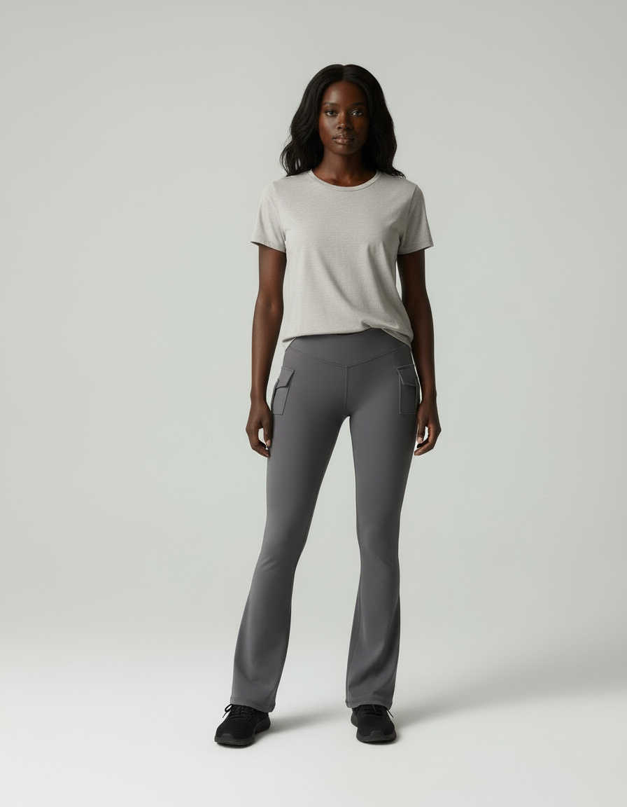 Zara Flared Legging met High Waist en Vormgevende Fit voor dames