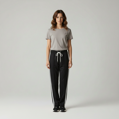 Mira | Relaxed Fit Sportbroek met Zijstrepen