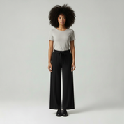 Mila Gebreide loungebroek met elastische tailleband en relaxed fit voor dames
