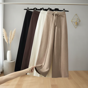 Mila Gebreide loungebroek met elastische tailleband en relaxed fit voor dames