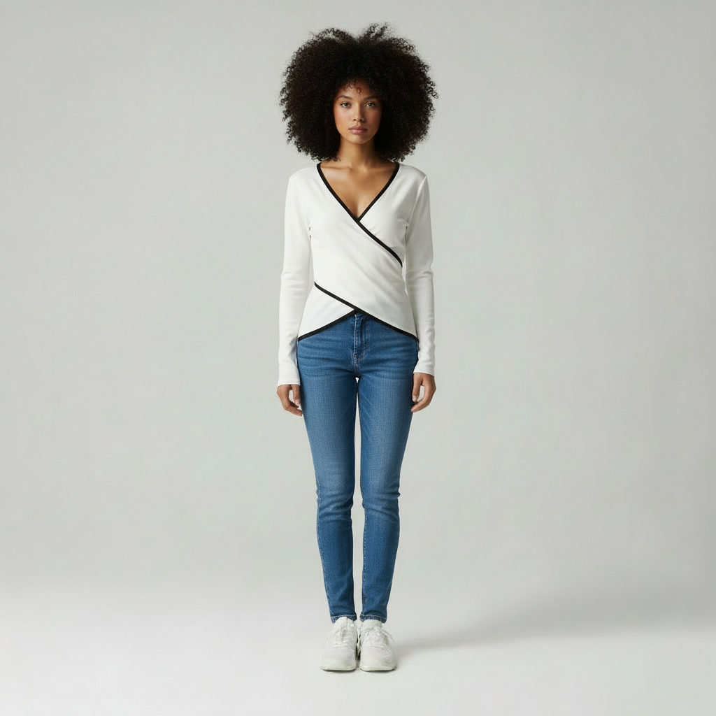 Kaycie | Top met Asymmetrische Wikkel