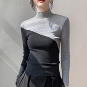 Sherri | Diagonaal kleurblokontwerp coltrui casual