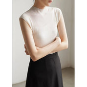 Sterling | Doorzichtige illusie kraag Top Elegant Avondkleding