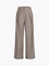 Beige wide-leg trousers with pleated front detail