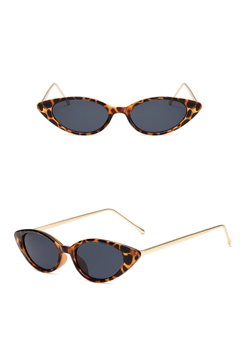 Riva Retro cat-eye zonnebril met smal montuur, UV-bescherming, voor dames