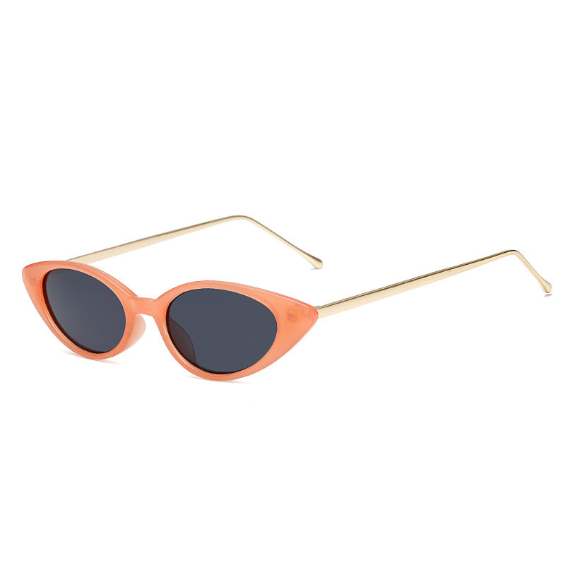 Riva Retro cat-eye zonnebril met smal montuur, UV-bescherming, voor dames
