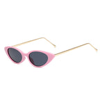 Riva Retro cat-eye zonnebril met smal montuur, UV-bescherming, voor dames