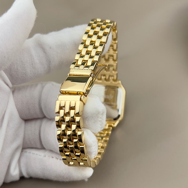 Vayla Horloge met vierkante kast en wijzerplaat voor dames