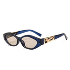 Zia cat eye zonnebril met ovaal montuur en statement pootjes voor dames