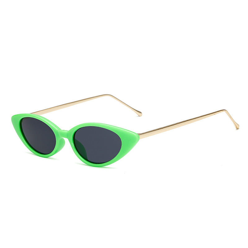 Riva Retro cat-eye zonnebril met smal montuur, UV-bescherming, voor dames
