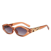 Zia cat eye zonnebril met ovaal montuur en statement pootjes voor dames
