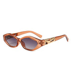 Zia cat eye zonnebril met ovaal montuur en statement pootjes voor dames