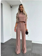 Isabela | Broekpak Set Wijde Pijpen