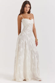 Dean | Maxi Jurk Geborduurde Elegante