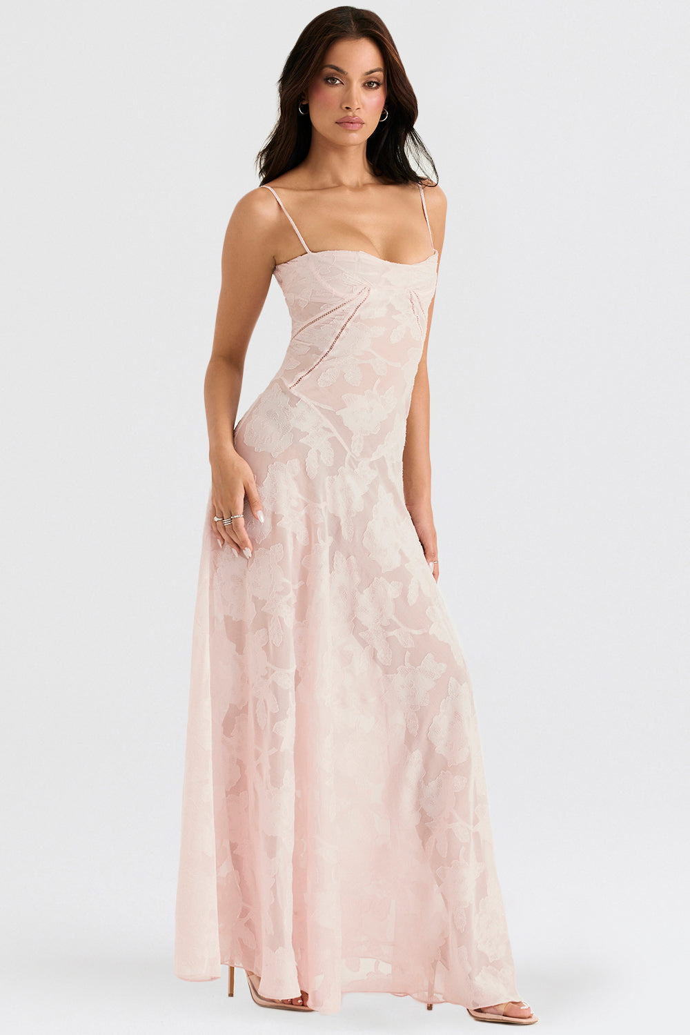 Dean | Maxi Jurk Geborduurde Elegante