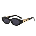 Zia cat eye zonnebril met ovaal montuur en statement pootjes voor dames