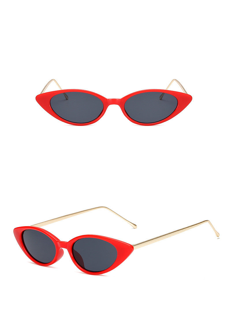 Riva Retro cat-eye zonnebril met smal montuur, UV-bescherming, voor dames