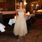 Beige glitter dress front view