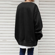 Oversized sweatshirt black back view