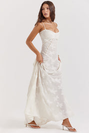 Dean | Maxi Jurk Geborduurde Elegante