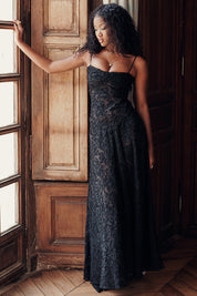 Dean | Maxi Jurk Geborduurde Elegante