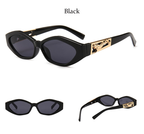 Zia cat eye zonnebril met ovaal montuur en statement pootjes voor dames
