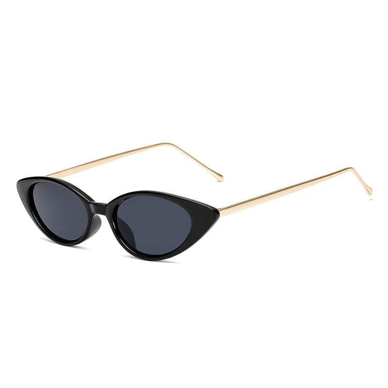 Riva Retro cat-eye zonnebril met smal montuur, UV-bescherming, voor dames