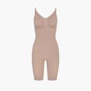 Beige shaping bodysuit front view